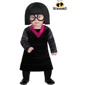 Edna Mode Kids Costume - Black and Pink New 12/18 months (T4053)